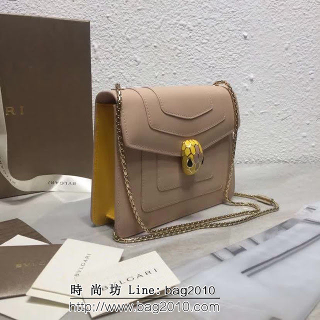 BVLGARI寶格麗 同步專櫃 最新款單層蛇頭包 鏈條單肩斜挎包 34559 FYD1364